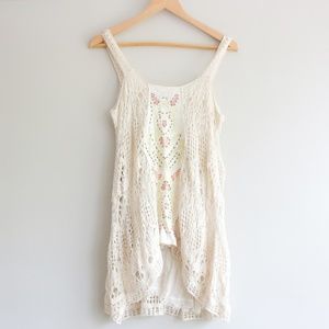 Free People Maya Crochet Tank